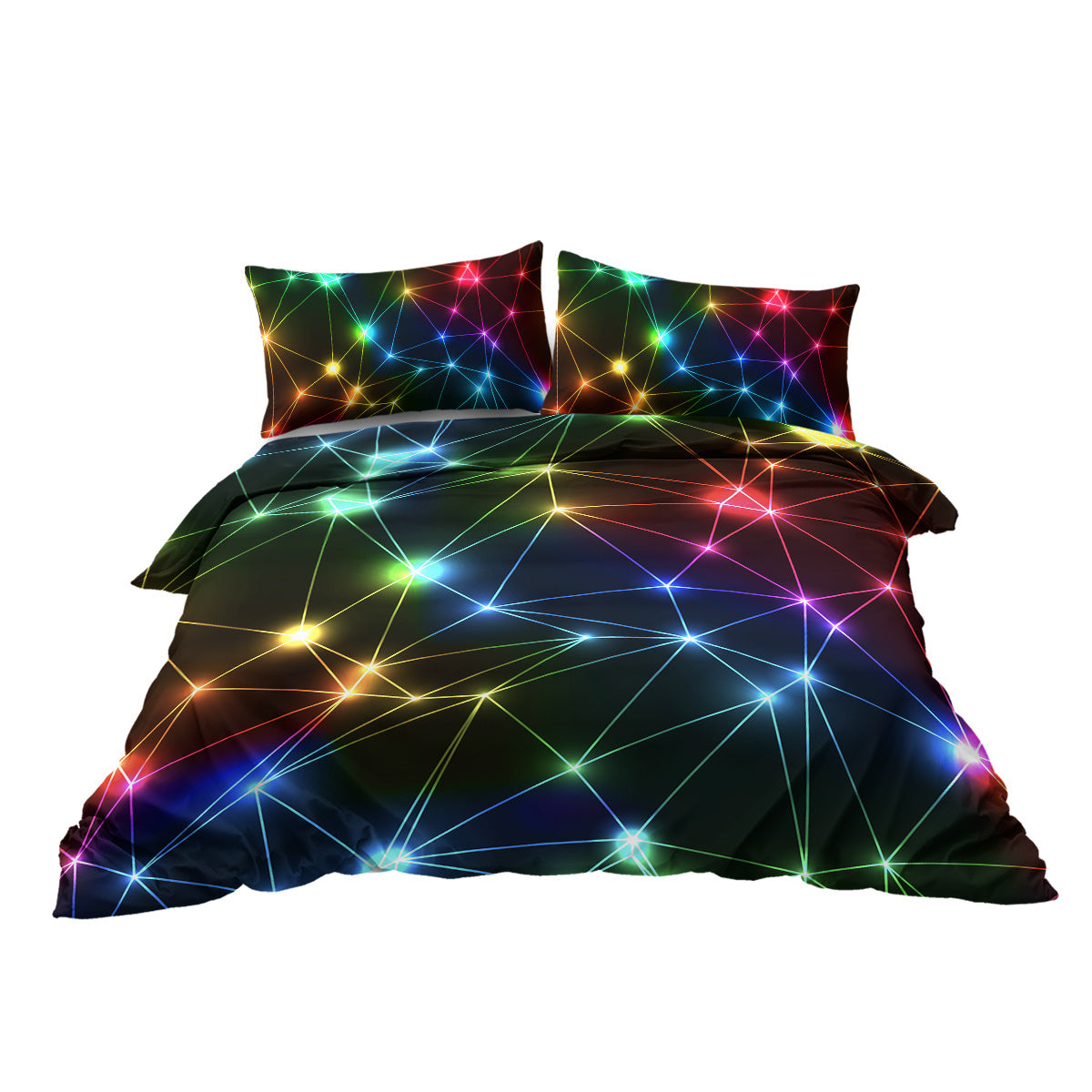 Gorgeous Starlight Duvet Cover Set Single 3pcs Colorful Microfiber Kids Bedding Set