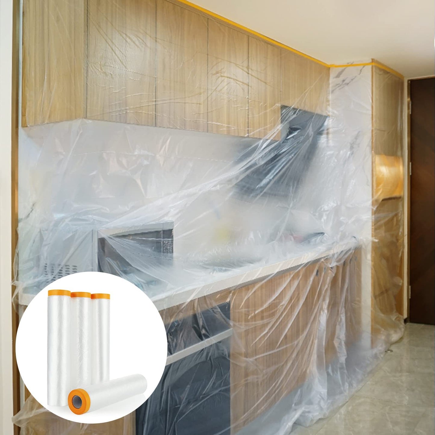 4pcs Dustproof Film 2mX25m