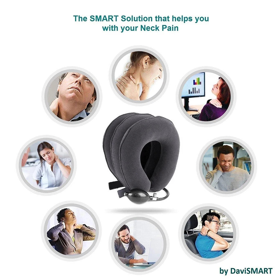 1Pcs Inflate Cervical Neck Traction Device Medical Necks Massage Support Brace Posture Corrector Pain Relief Correction Pillow