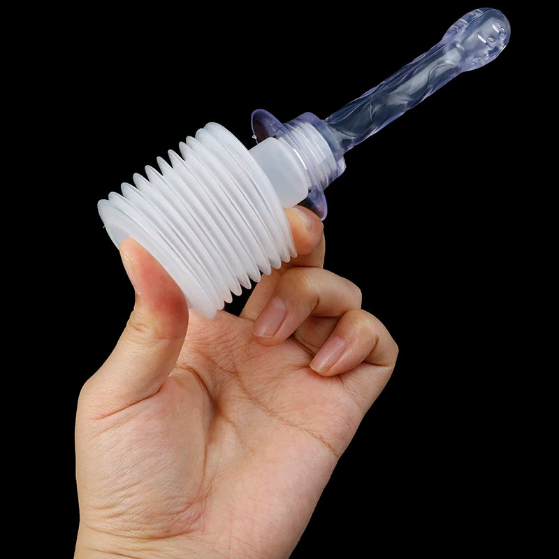 1PC Enema Rectal Syringe Vaginal Rinse Plug Anal Vaginal Shower Cleaner Sprayer Disposable Medical Anal Cleaner Adult Anal Toy