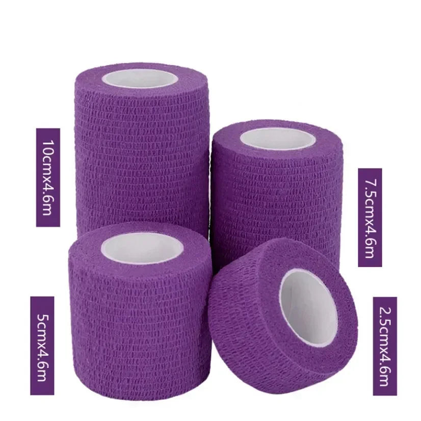 1Pc Bandage Waterproof Medical Therapy Self Adhesive Sports Muscle Tape Finger Joints Wrap First Aid Kit Pet Elastic Bandage