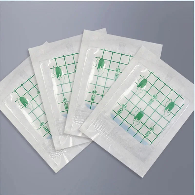 10Pcs Medical Transparent Tape Adhesive Plaster Breathable Waterproof Medicinal Wound Dressing Bandage 6x7cm 6x10cm