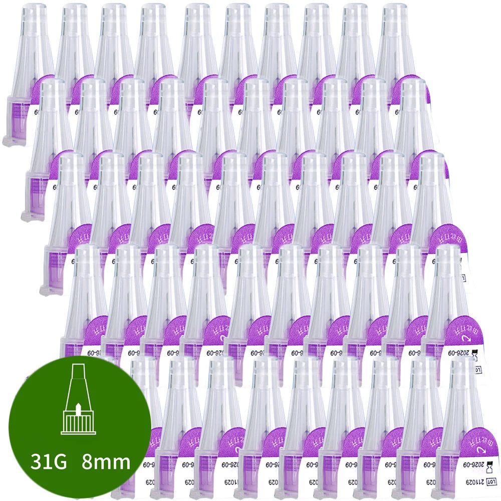 10-100Pcs Insulin Cartridges For Lilly Insulin Injection Pen Individual Packaging Medical Insulin Pen Tip 31G 6mm/8mm