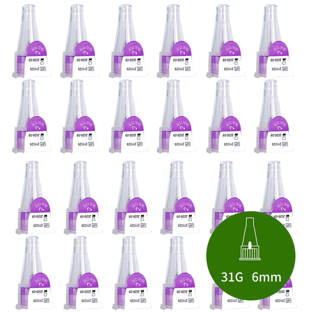 10-100Pcs Insulin Cartridges For Lilly Insulin Injection Pen Individual Packaging Medical Insulin Pen Tip 31G 6mm/8mm
