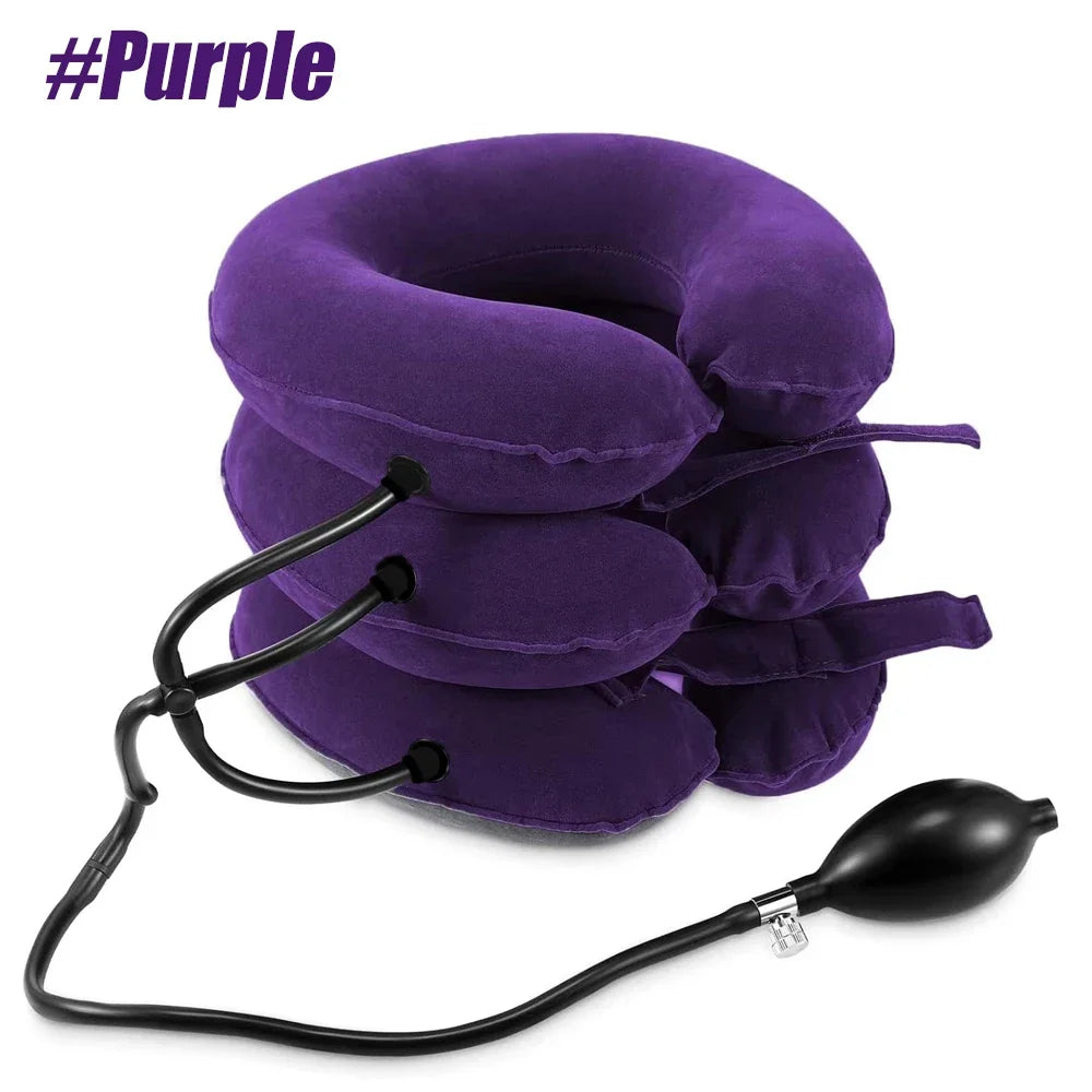1Pcs Inflate Cervical Neck Traction Device Medical Necks Massage Support Brace Posture Corrector Pain Relief Correction Pillow