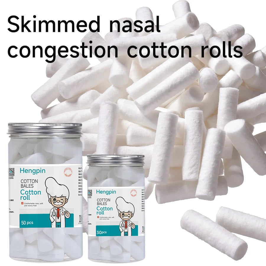 Medical Cotton Rolls Adults Children Nosebleeds Hypoallergenic Cotton Balls Swabs For Relieving Nasal Congestion Nasal Mucus