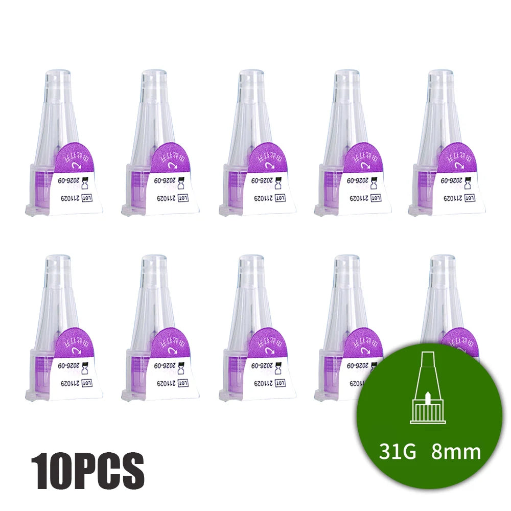 10-100Pcs Insulin Cartridges For Lilly Insulin Injection Pen Individual Packaging Medical Insulin Pen Tip 31G 6mm/8mm