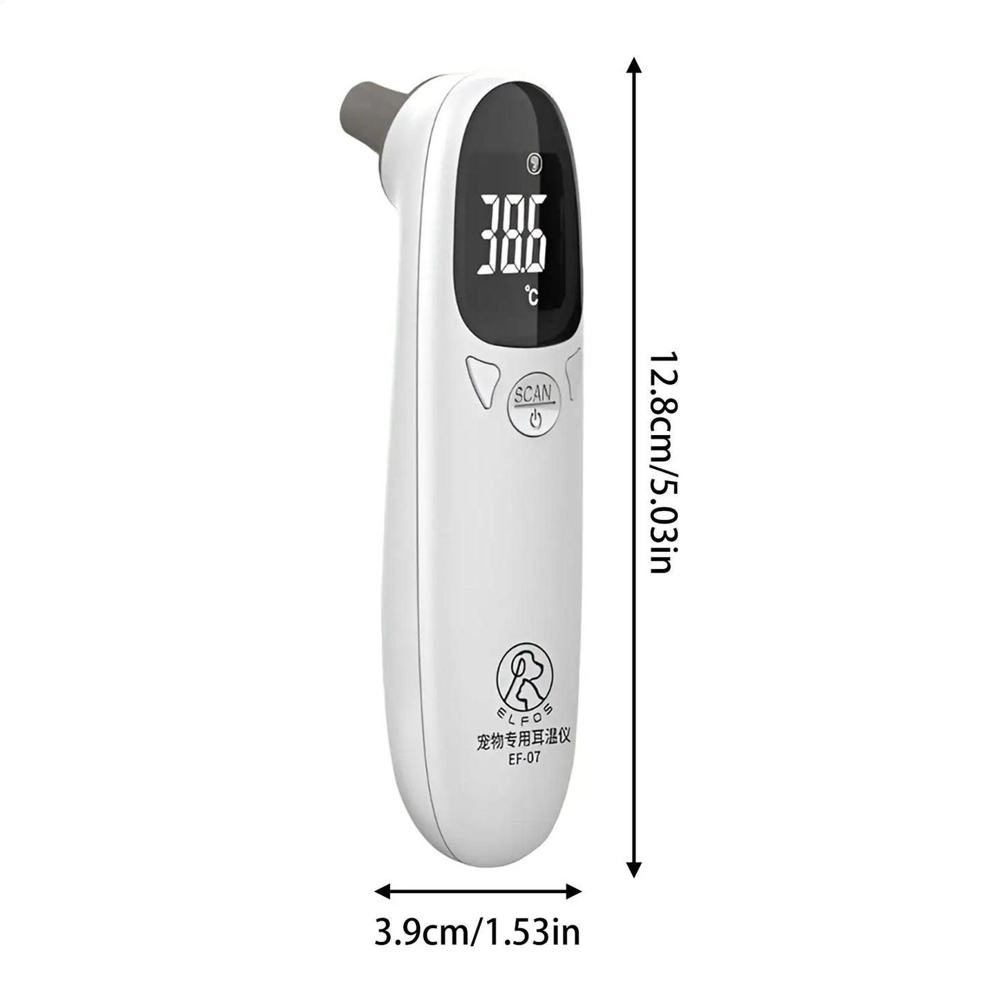 Infrared Pet Cat Dog Ear Thermometer Medical Animal Measuring Electronic Thermometer Non-contact Home Veterinary Equipment Quick