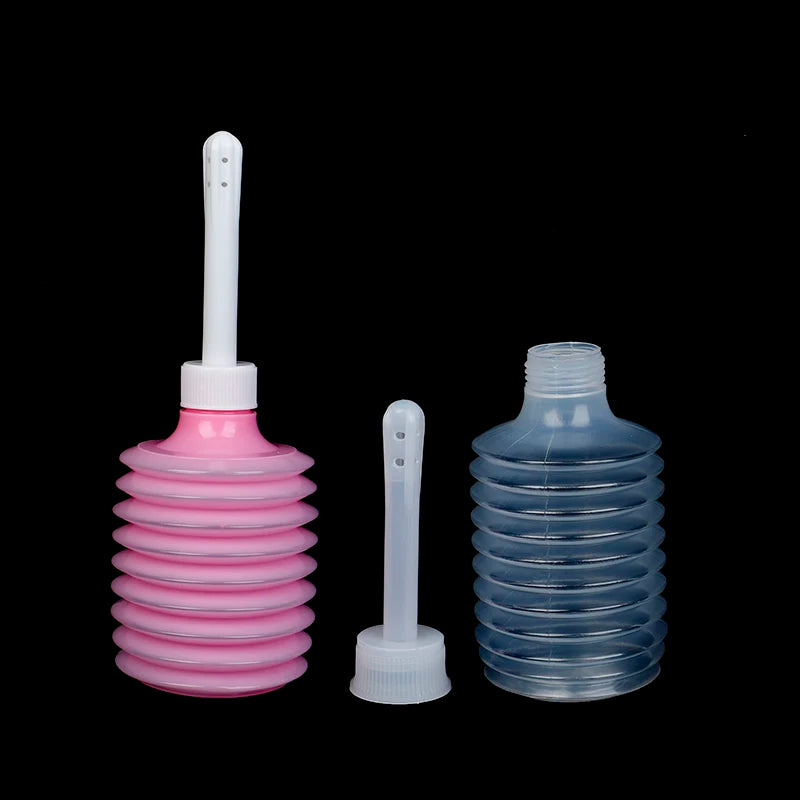 1Pcs 200ml Disposable Medical Vaginal Irrigator Retractable Vagina Anal Douche Feminine Hygiene Enema Cleaner PVC Rectal Syringe