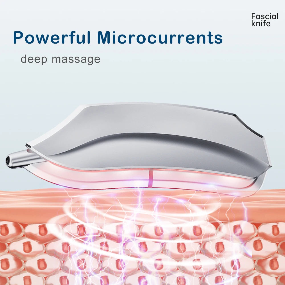 Smart Fascia Knife Microcurrent Vibration Fascia Massager Muscle Relaxation Fascia Knife Medical Muscle Scraper Tool