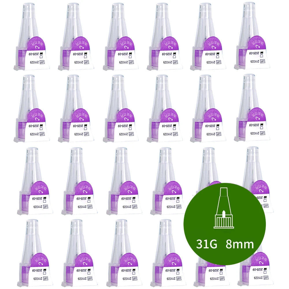 10-100Pcs Insulin Cartridges For Lilly Insulin Injection Pen Individual Packaging Medical Insulin Pen Tip 31G 6mm/8mm