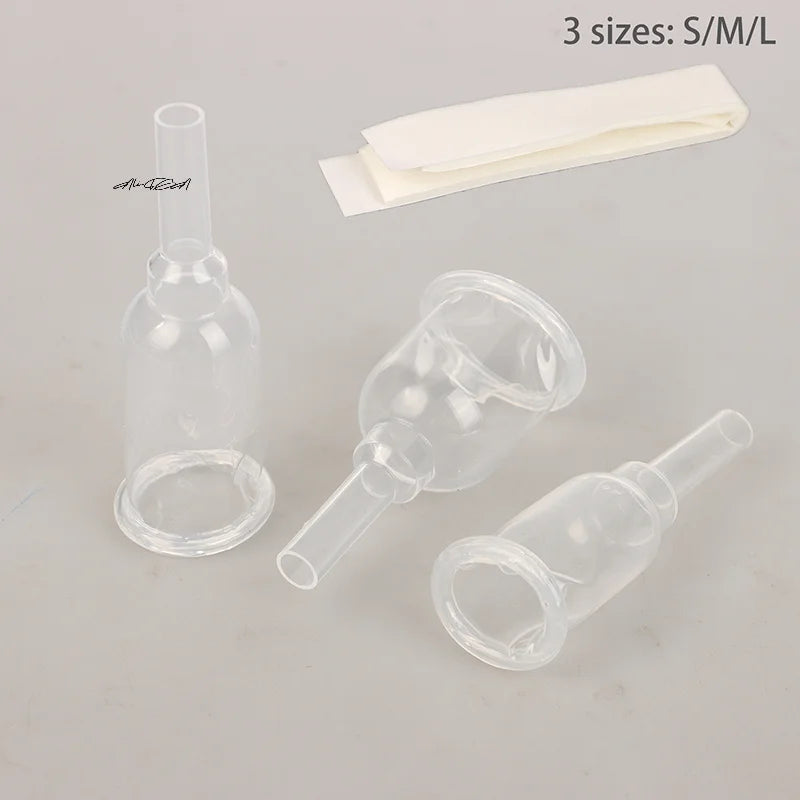 Sterilized Medical Silicone Male External Catheter Self-Adhesive Comfortable Size S M L for Urological Care