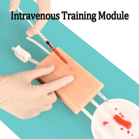1PC Silicone Injection Practice Pad Blood Recovery Kit Medical Student Nurse Blood Collection Puncture Training Pad Model