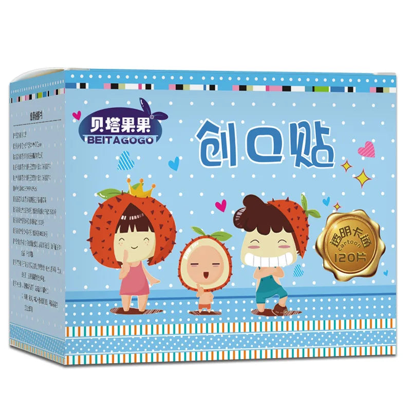 10/120pcs Transparent Medical Patch Waterproof Wound Bandages Cute Breathable First Band Aid Medical Adhesive for Kids