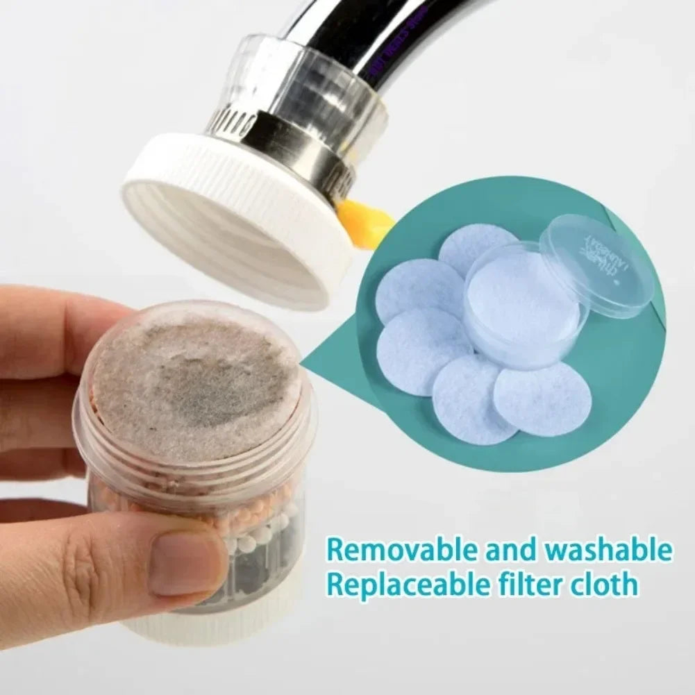 6 Layers Water Filter Tap Purifier Medical Stone Coconut Charcoal Nozzle For Faucet Kitchen Accessories Household Water Filter
