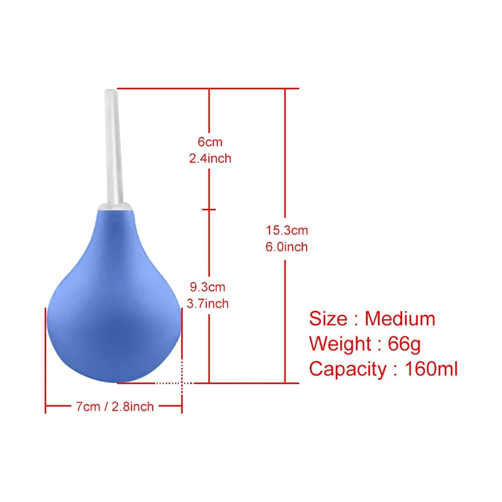 Anal Irrigator Enema Shower Kit Rectal Colon Irrigation Anus Cleaner Tip Nozzle Medical Materials Anal Wash for Women/Men