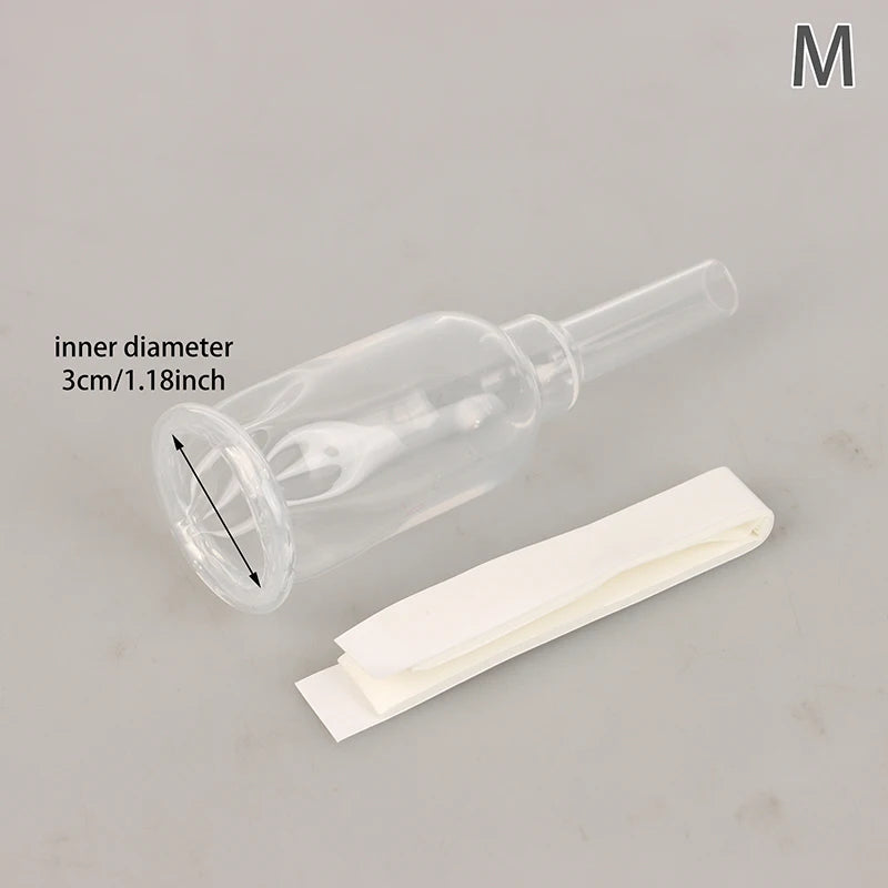 Sterilized Medical Silicone Male External Catheter Self-Adhesive Comfortable Size S M L for Urological Care
