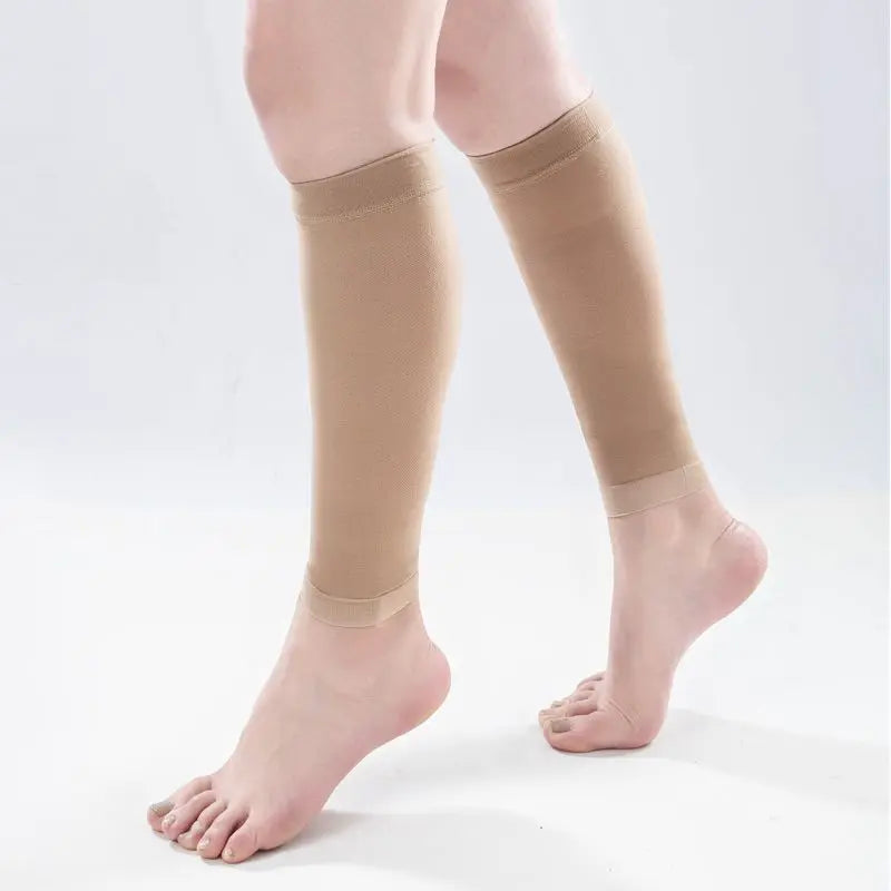 Plus Size S-7XL Running Athletics Compression Sleeves Leg Calf Men 30-40mmHg Toeless Stockings Medical Varicose Veins Sock