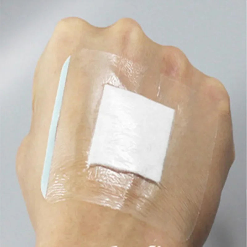 10Pcs Medical Transparent Tape Adhesive Plaster Breathable Waterproof Medicinal Wound Dressing Bandage 6x7cm 6x10cm