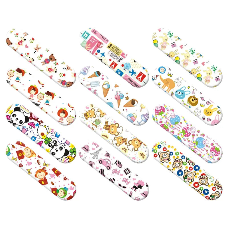 10/120pcs Transparent Medical Patch Waterproof Wound Bandages Cute Breathable First Band Aid Medical Adhesive for Kids