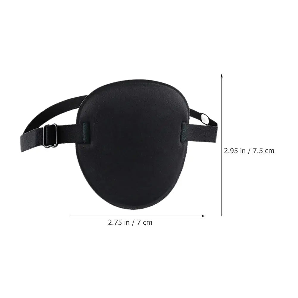 2pcs Black Adjustable Eye Patches for Adults Kids Single Medical 3D Comfortable Strabismus Amblyopia Training Eye