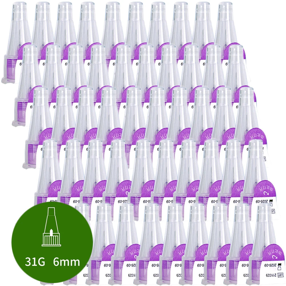 10-100Pcs Insulin Cartridges For Lilly Insulin Injection Pen Individual Packaging Medical Insulin Pen Tip 31G 6mm/8mm