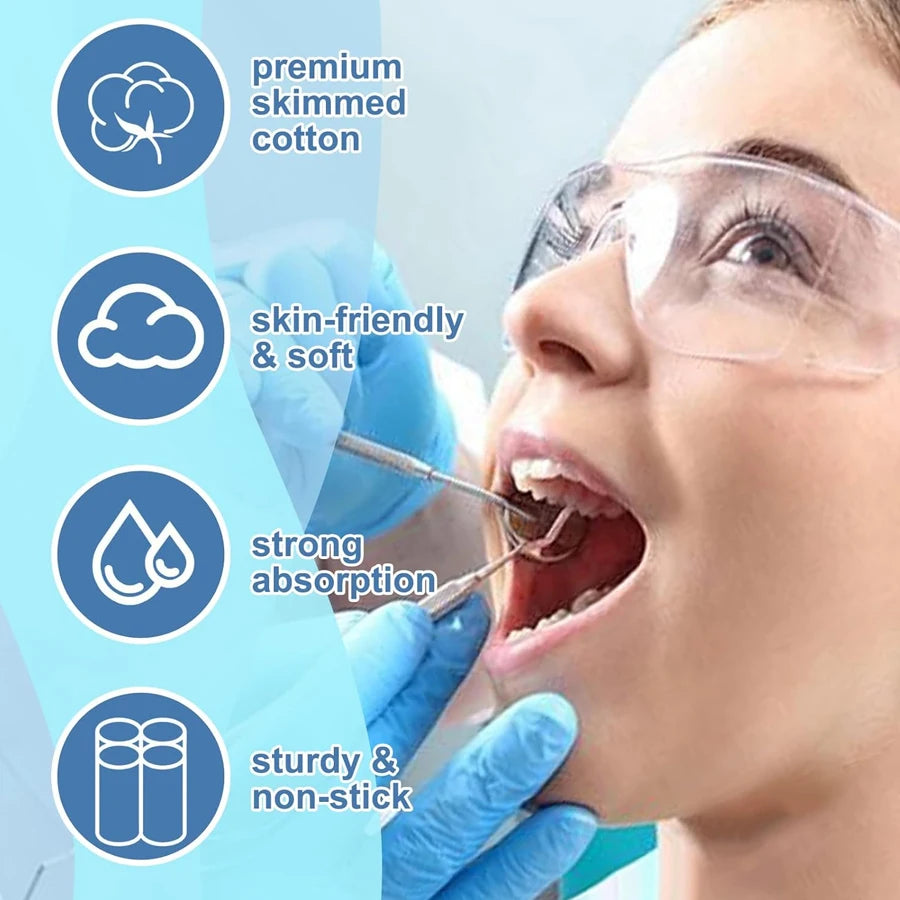 Medical Cotton Rolls Adults Children Nosebleeds Hypoallergenic Cotton Balls Swabs For Relieving Nasal Congestion Nasal Mucus