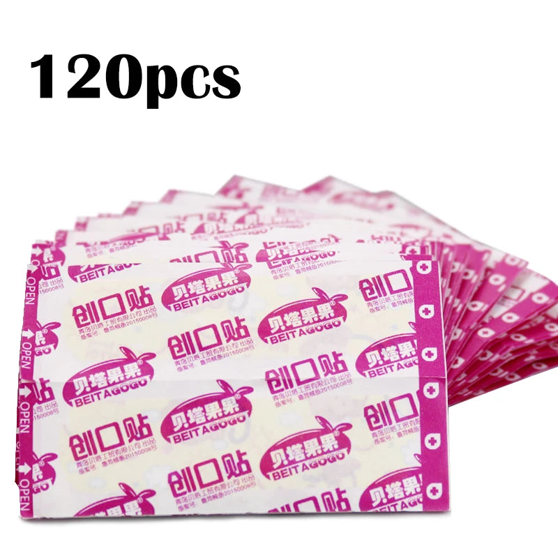 10/120pcs Transparent Medical Patch Waterproof Wound Bandages Cute Breathable First Band Aid Medical Adhesive for Kids