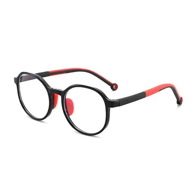 Anti Blue Light Glasses for Kids TR90 Round Optical Medical Glasses Frames Children Zero Computer Spectacles without Graduation