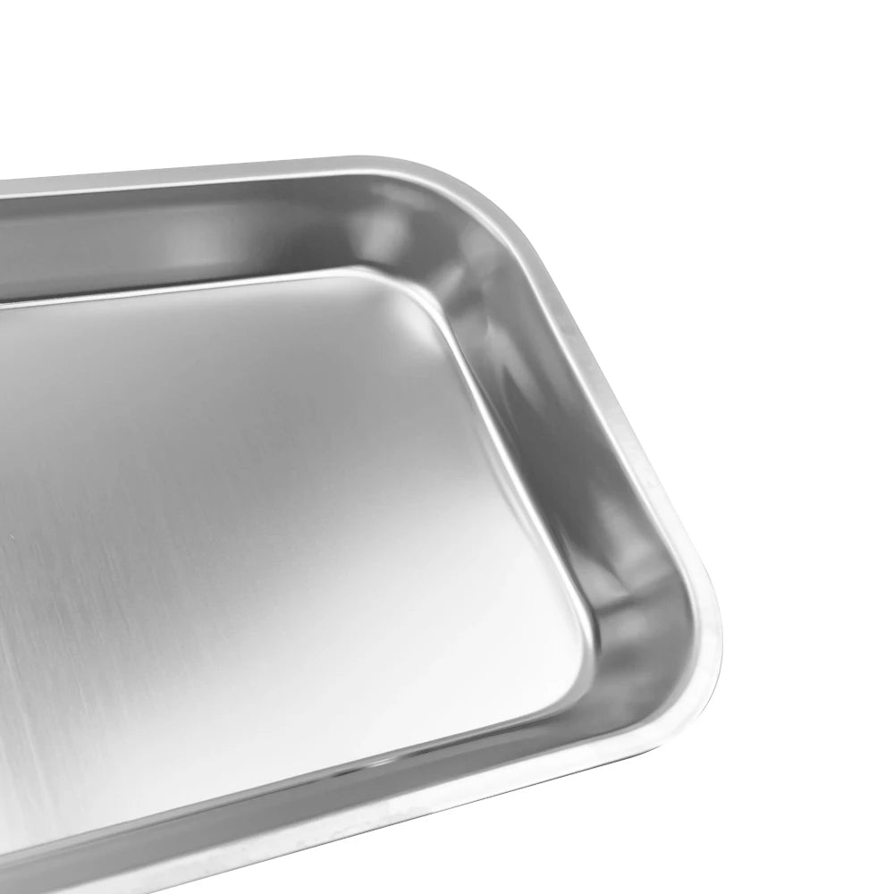 1pcs Stainless Steel Medical Plate Disinfection Eyebrow Lip Makeup Body Art Dental Tattoo Accessories Surgical Square tray