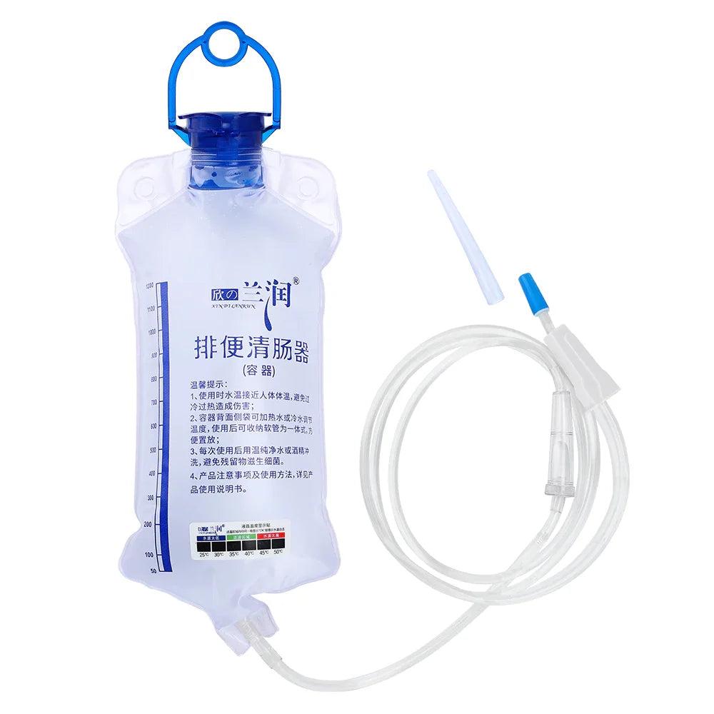 2L Enema Bag Kit Medical Reusable Silicone Water Colon Bags Home Use Cleansing Vaginal Anal Women Hygiene Flushing Enteroclysm