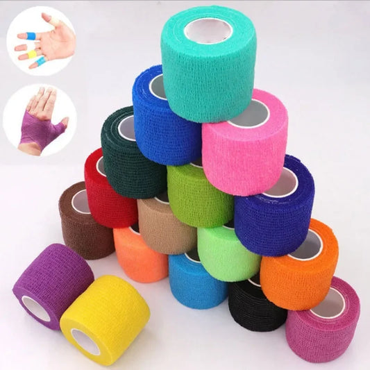 1Pc Bandage Waterproof Medical Therapy Self Adhesive Sports Muscle Tape Finger Joints Wrap First Aid Kit Pet Elastic Bandage