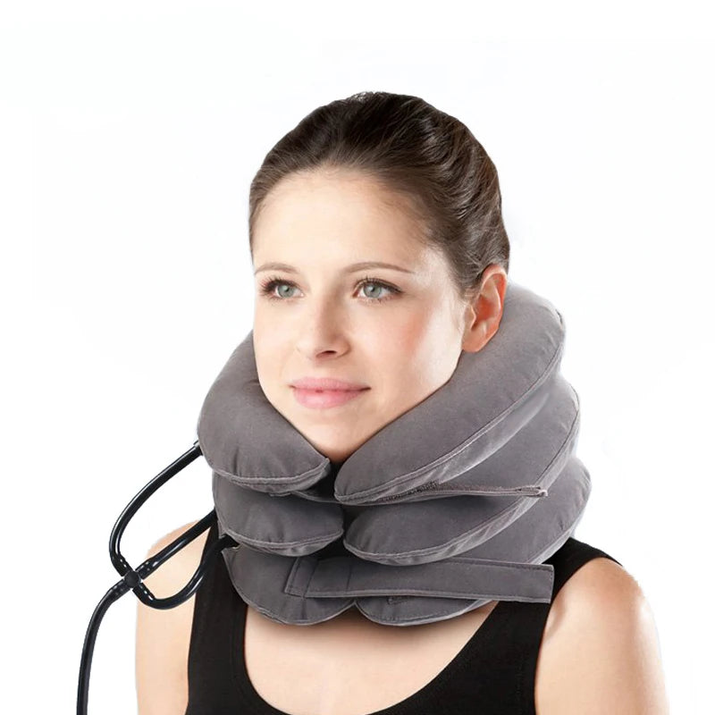 1Pcs Inflate Cervical Neck Traction Device Medical Necks Massage Support Brace Posture Corrector Pain Relief Correction Pillow