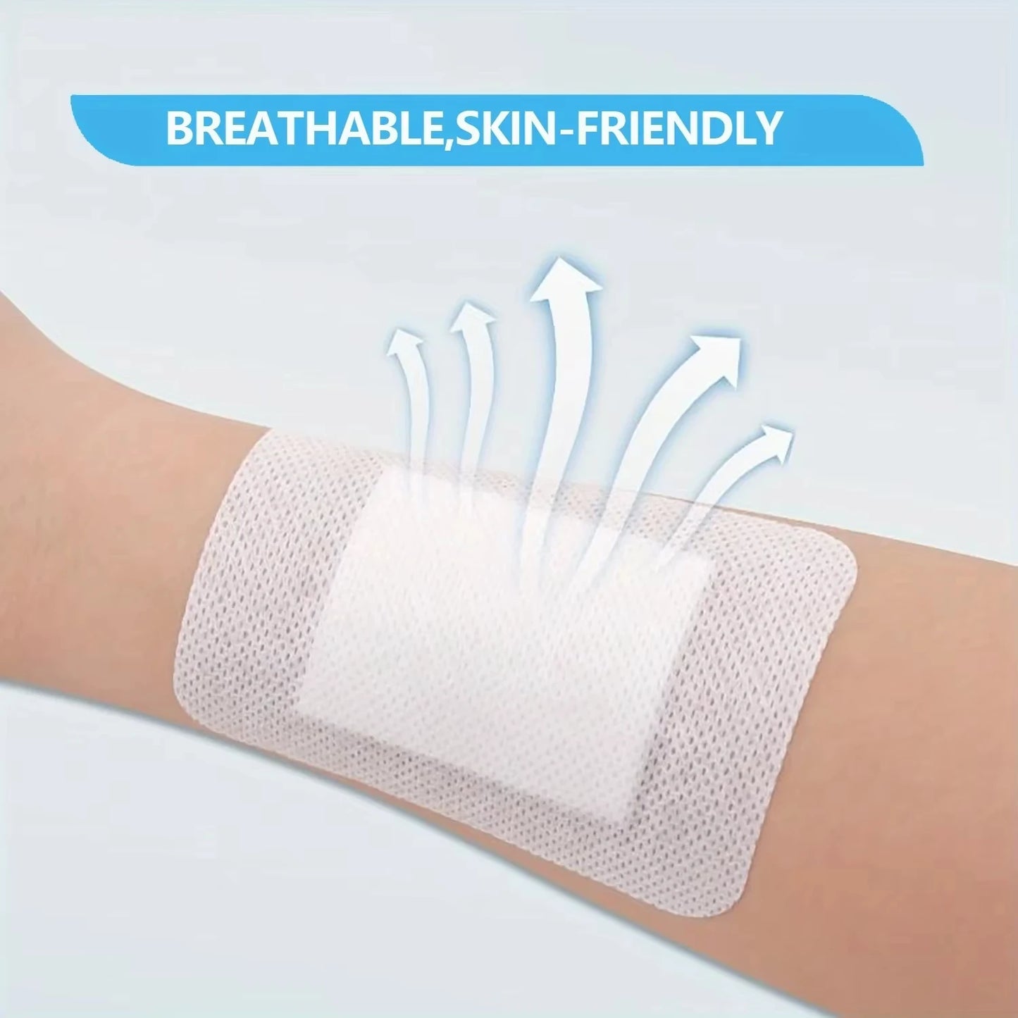 20pcs Large Size Hypoallergenic Non-woven Medical Adhesive Wound Dressing Band Aid Bandage Large Wound First Aid Health Patch