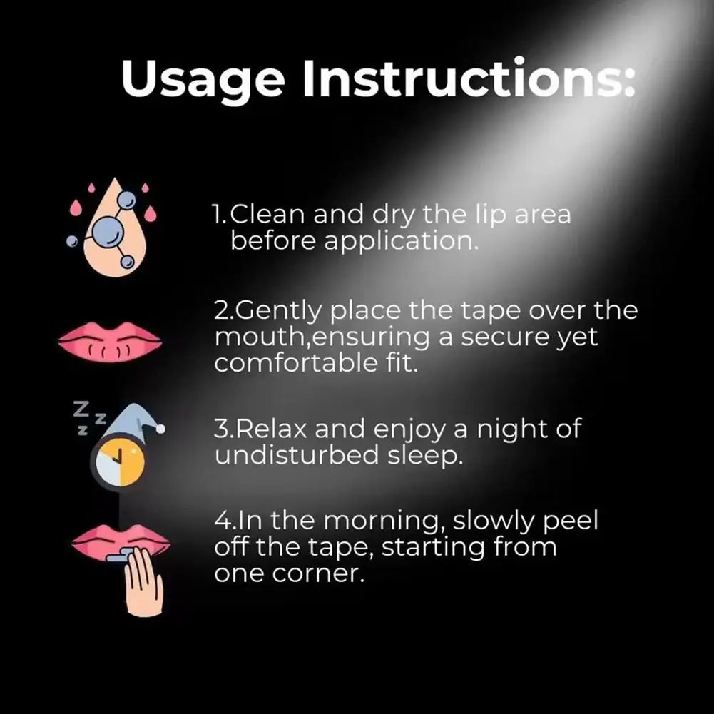 30pcs/Bag Mouth Tape for Sleep Anti Snoring Mouth Strips Allergenic Medical Grade Nose Breathing Strips Reduce Mouth Dryness