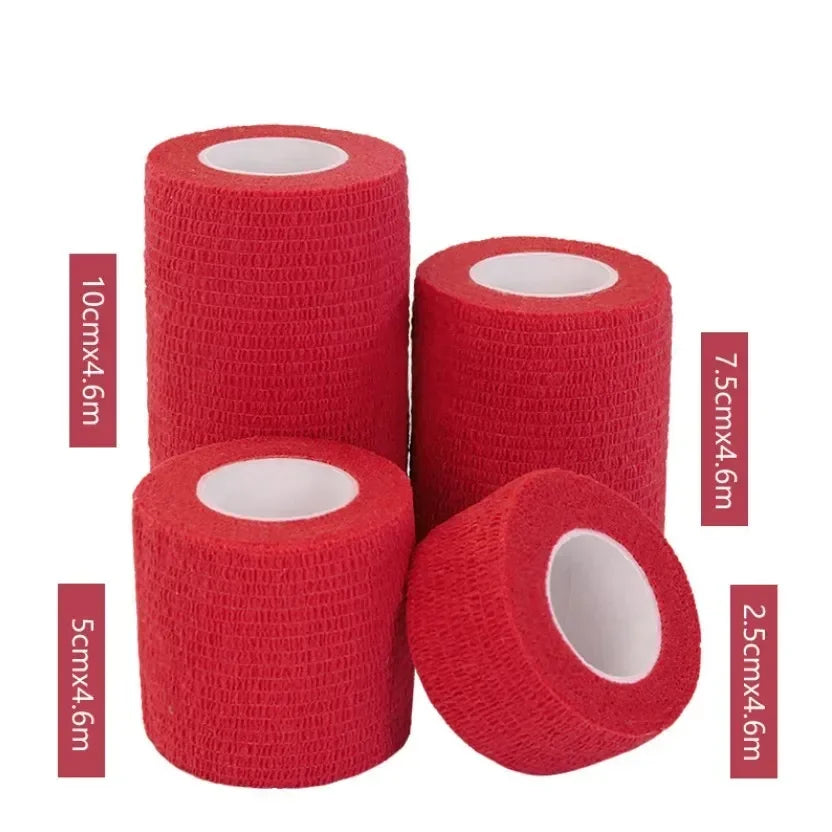 1Pc Bandage Waterproof Medical Therapy Self Adhesive Sports Muscle Tape Finger Joints Wrap First Aid Kit Pet Elastic Bandage