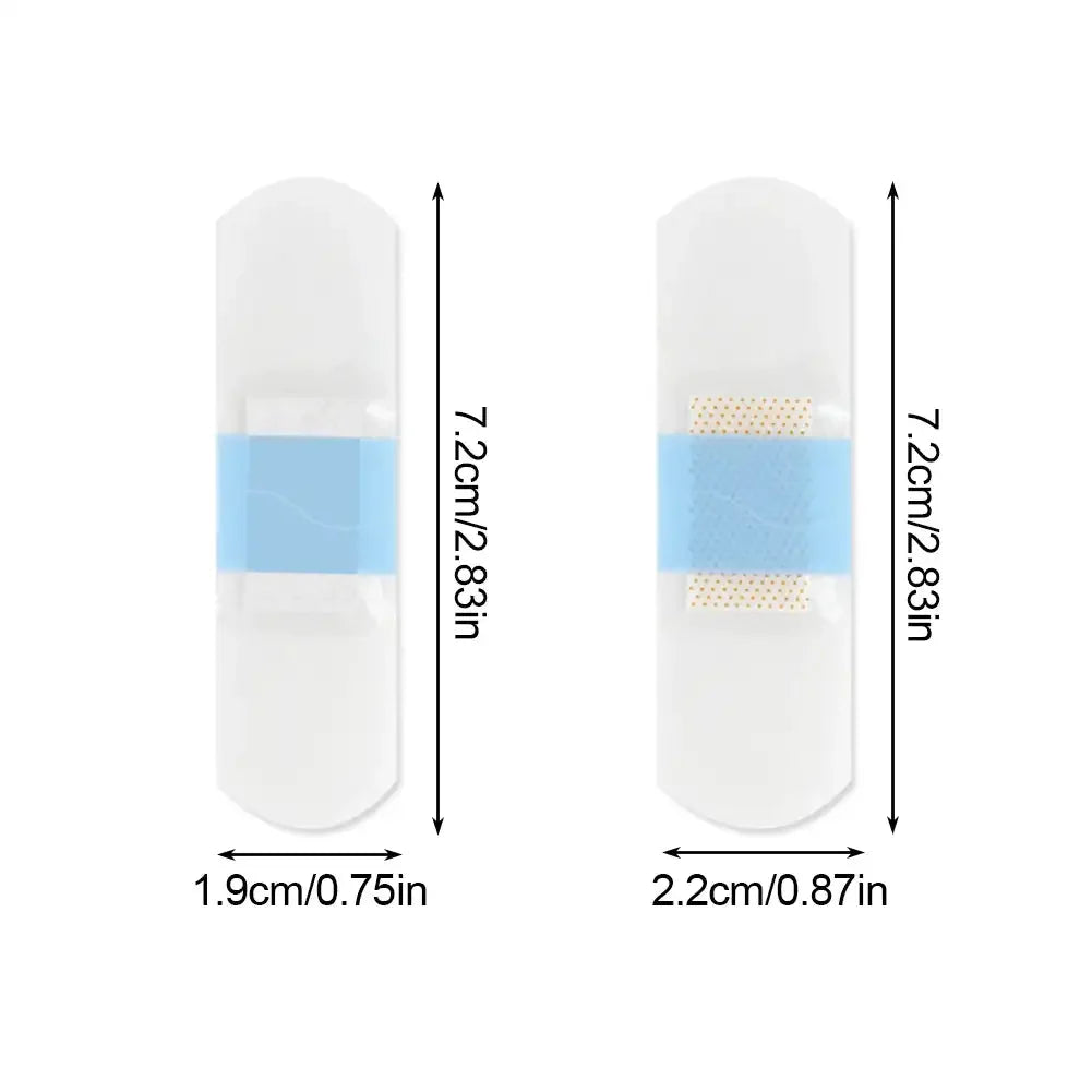 50/120Pcs Waterproof Band-Aid Wound Dressing Medical Transparent Hemostatic Tape for Swimming Bath Wound Care Protect First Aid