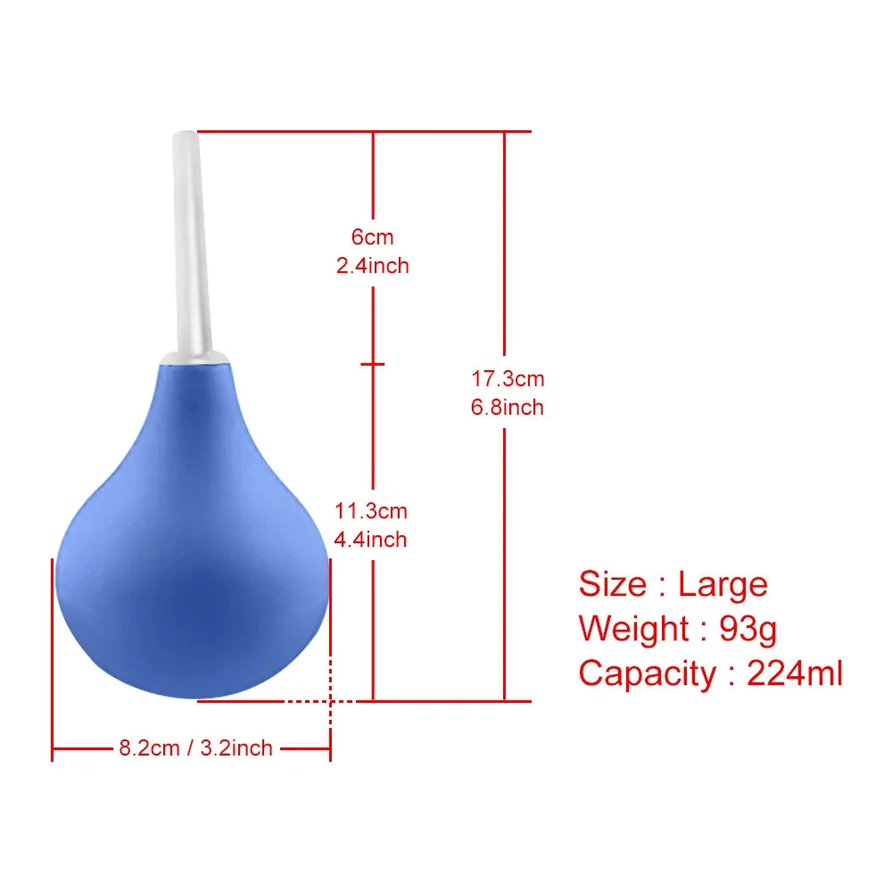 Anal Irrigator Enema Shower Kit Rectal Colon Irrigation Anus Cleaner Tip Nozzle Medical Materials Anal Wash for Women/Men