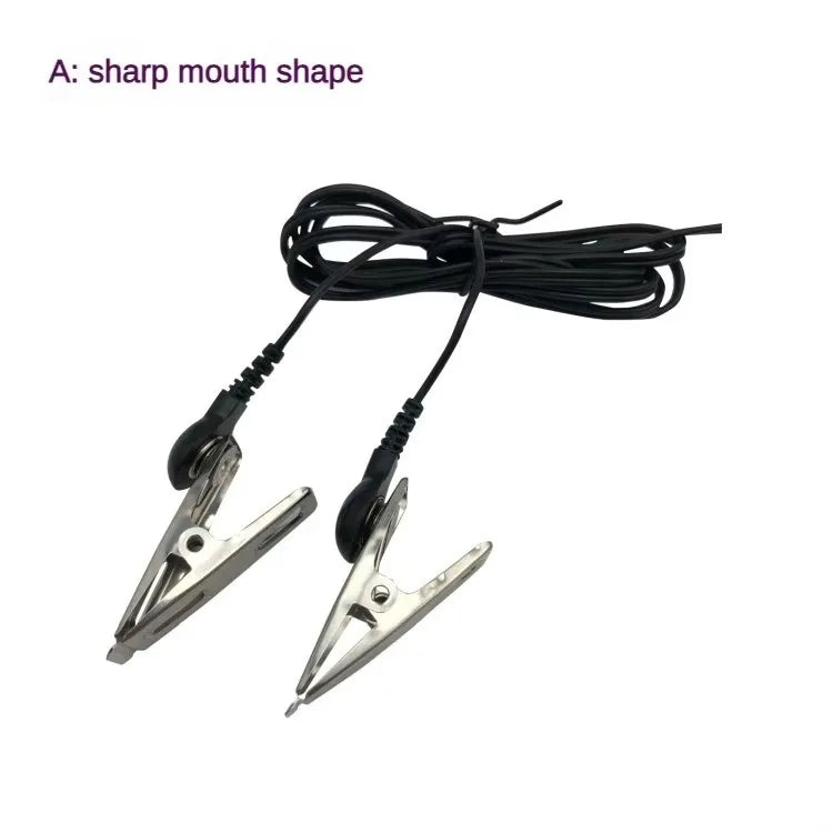 Metal Electric Shock Nipple Clip Breast Massager Female Nipple Stimulator Adult Toy Adult Games Medical Supplie SM Bondage Slave