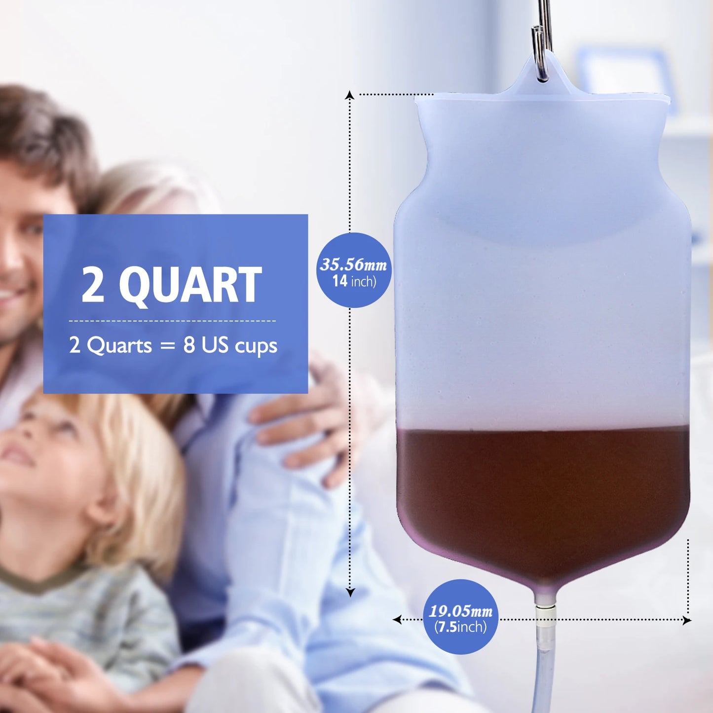 2L Enema Bag Kit Medical Reusable Silicone Water Colon Bags Home Use Cleansing Vaginal Anal Women Hygiene Flushing Enteroclysm