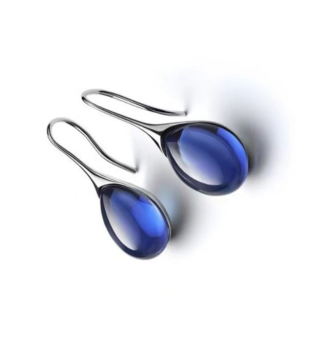 Nine-color Inlaid Cat's Eye Earrings