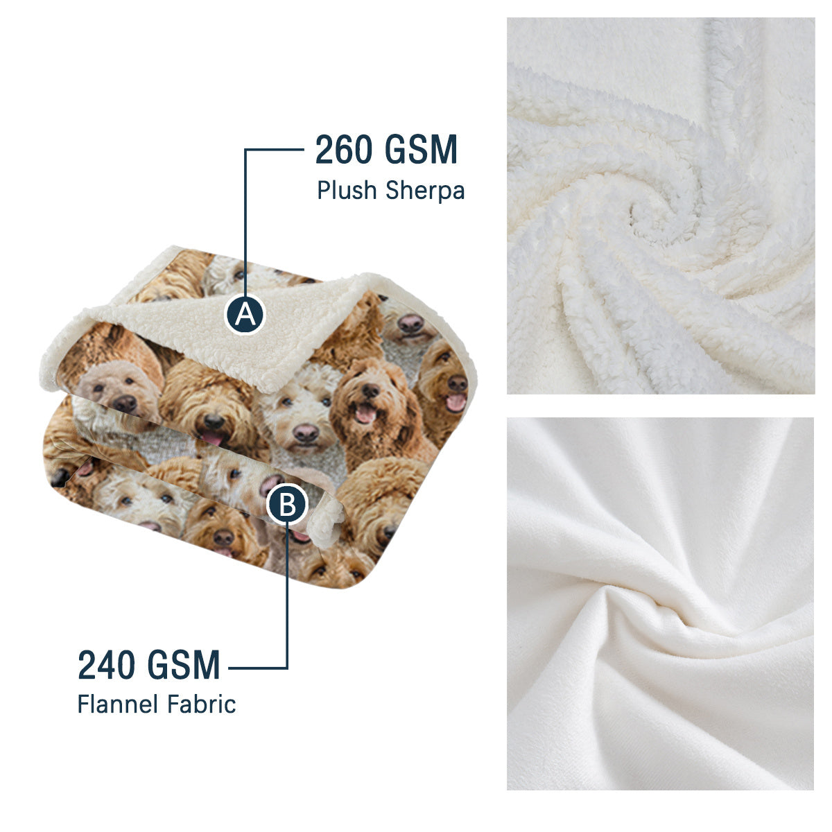 Cockapoos Fleece Blanket Fuzzy Dogs Blanket For Kids Adults Cute Puppy Cockapoos Throw Blanket Puppy Dog Animal Pattern Sherpa Blankets Cockapoos Gifts For Women