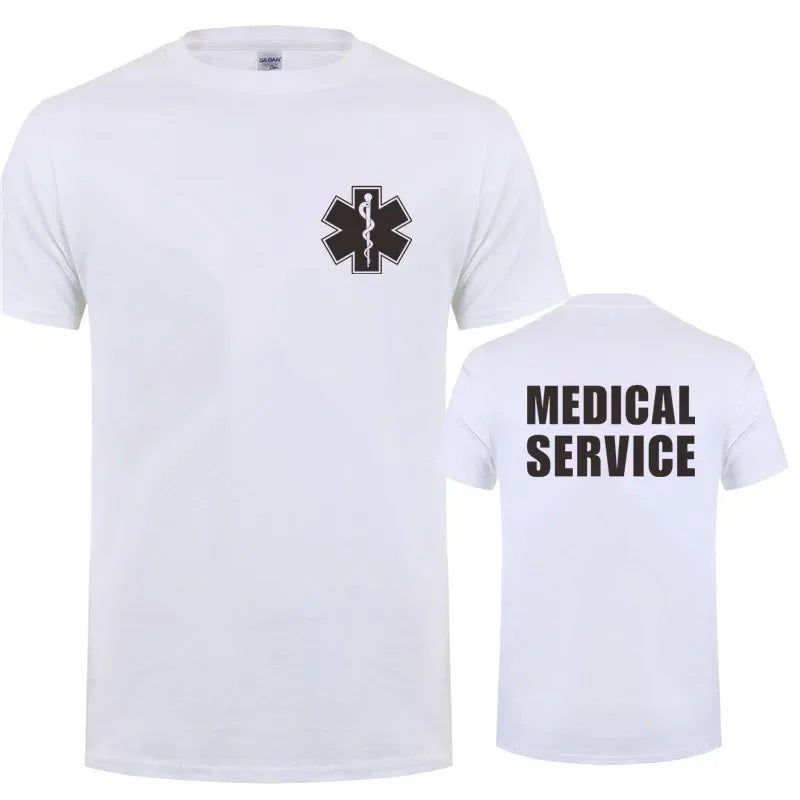 EMT Paramedic Emergency Medical Services T Shirt Men Casual T-shirt Short Sleeve Mans Cool Tops