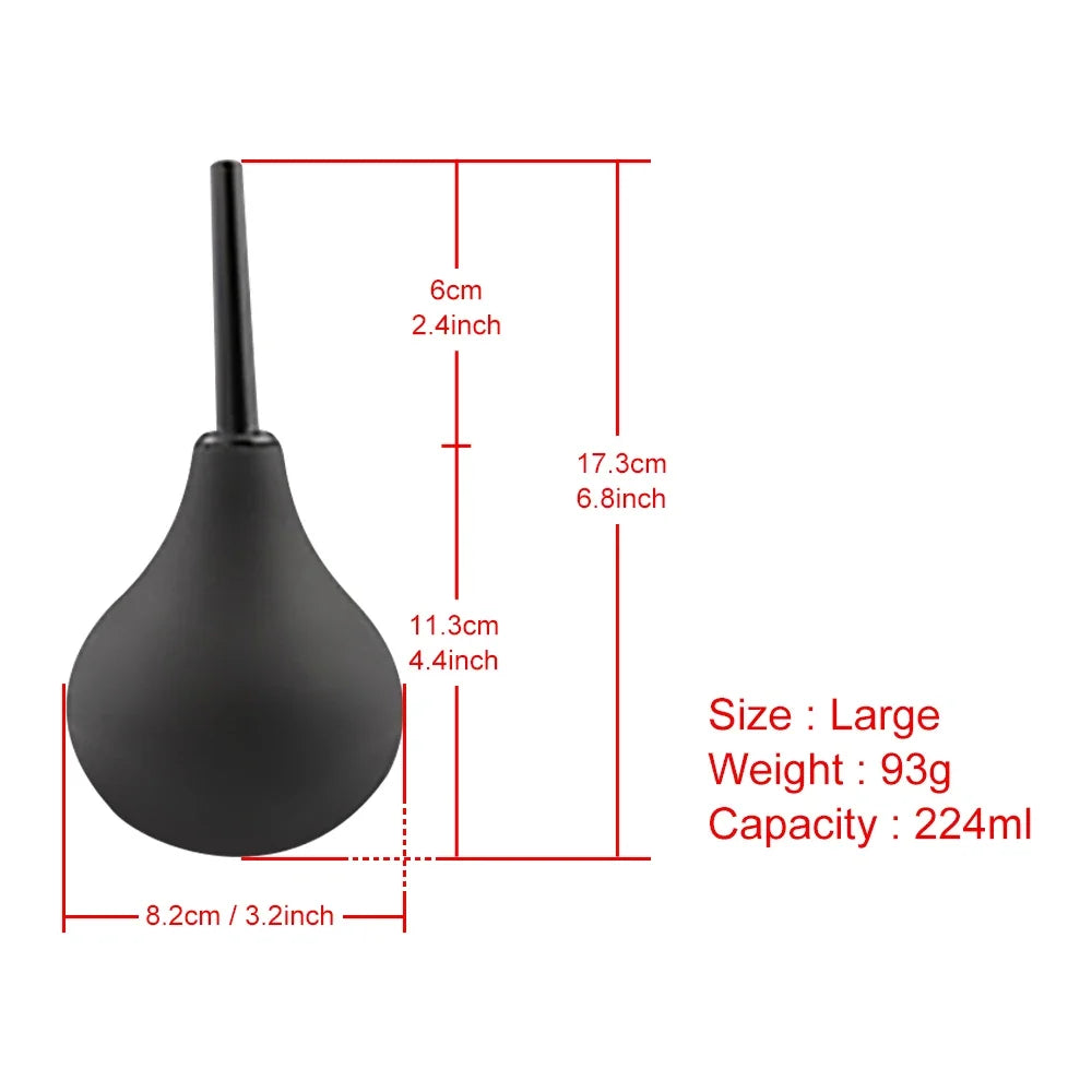 Anal Irrigator Enema Shower Kit Rectal Colon Irrigation Anus Cleaner Tip Nozzle Medical Materials Anal Wash for Women/Men