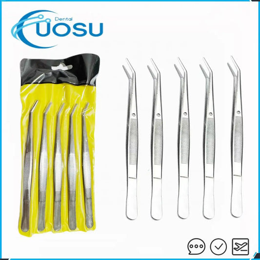 5 Pieces/Set of Dental High-quality Stainless Steel Tweezers Medical-grade Dental Care Tool Multifunctional Tweezers