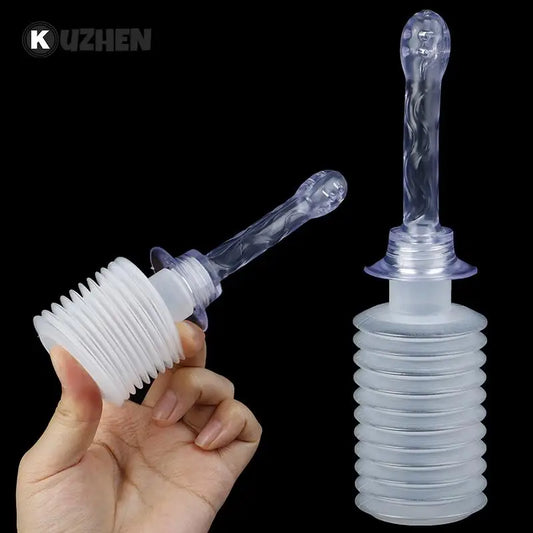 1PC Enema Rectal Syringe Vaginal Rinse Plug Anal Vaginal Shower Cleaner Sprayer Disposable Medical Anal Cleaner Adult Anal Toy