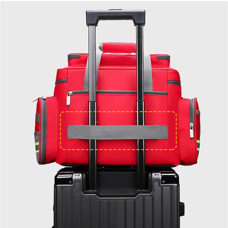 First Aid Medical Bag Outdoor Emergency Rescue Large Capacity Bag Empty Waterproof Reflective Oxford Multi-pocket Travel Bags