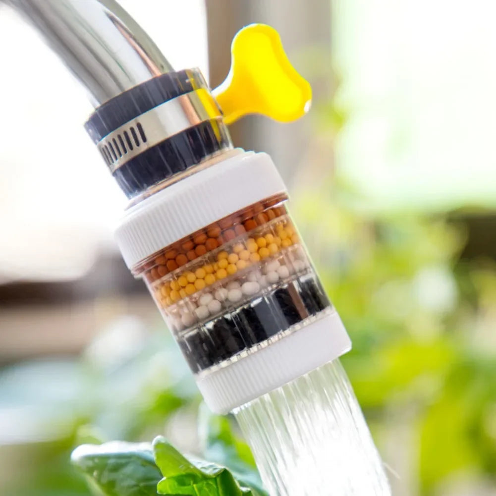 6 Layers Water Filter Tap Purifier Medical Stone Coconut Charcoal Nozzle For Faucet Kitchen Accessories Household Water Filter