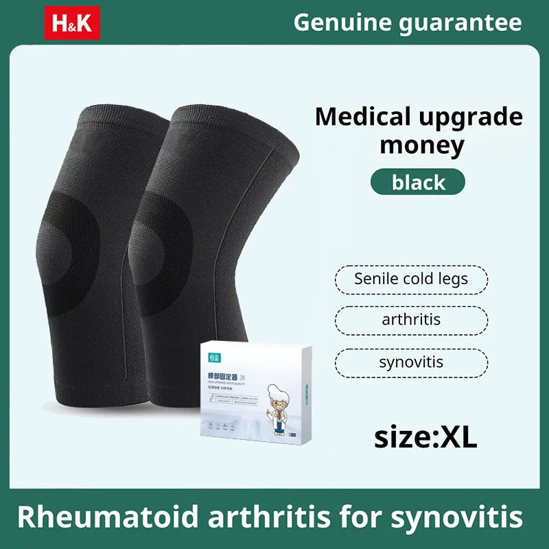 Black Thin Knee Support Knee Pads for Running Medical Knee Pads Tear Arthritis Joint Pain Relief prevention of muscle injur