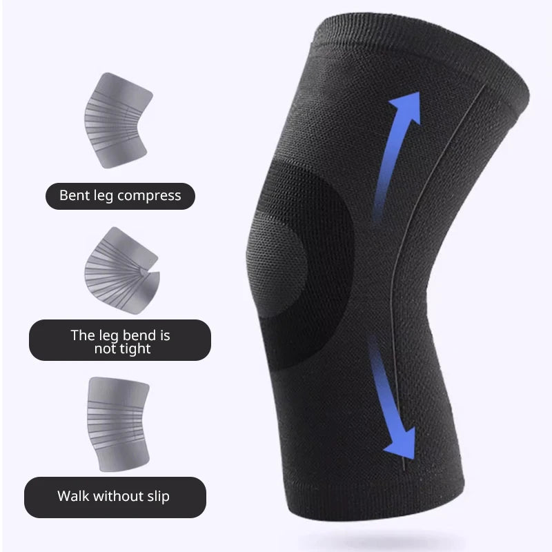 Black Thin Knee Support Knee Pads for Running Medical Knee Pads Tear Arthritis Joint Pain Relief prevention of muscle injur